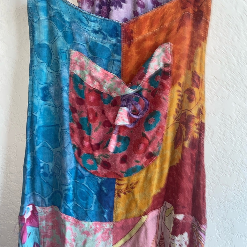 Boston Proper Boho Multicolor Patchwork Vibrant H… - image 6